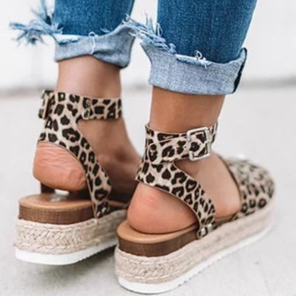 🔴1 LEFT🔴Soda Leopard espadrilles - Picture 2 of 8